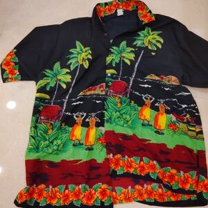 Tropical Hawaiian Shirt with Vibrant Print